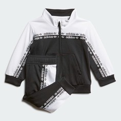 Детский спортивный костюм Adidas Originals, черный/белый