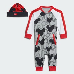 Детский комбинезон Adidas Sportswear Disney Mickey Mouse, серый/мультиколор