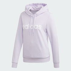 Худи Adidas Sportswear Essentials Linear, бледно-фиолетовый/белый