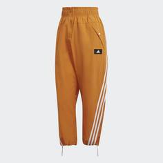 Спортивные брюки adidas Sportswear Future Icons 3-Stripes Woven, оранжевый/белый