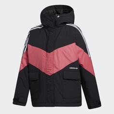 Куртка adidas Iconic Winter, черный/розовый/белый