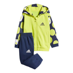 Спортивный костюм Adidas Crew, синий/зеленый