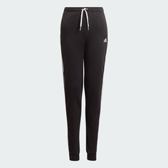 Брюки Adidas Essentials 3-stripes French Terry, черный/белый