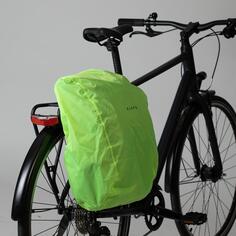 Дождевик для велосипедной сумки, багажной сумки, рюкзака ELOPS, неоновый желто-зеленый