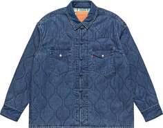 Рубашка CLOT x Levi&apos;s Padded Western Shirt &apos;Blue&apos;, синий