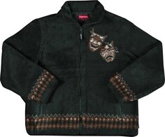 Куртка Supreme Drama Mask Fleece Jacket &apos;Dark Green&apos;, зеленый