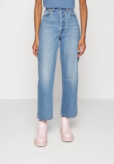 Джинсы прямого кроя Levi&apos;s Ribcage Straight Ankle, светло-синий Levis