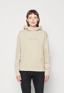 Толстовка Calvin Klein Hero Logo Hoodie, коричневый
