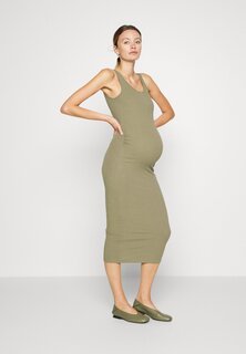 Платье-джемпер Pieces Maternity, зеленый