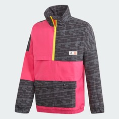 Куртка Adidas Training х Classic Lego Bricks Half-zip Warm, розовый/мультиколор