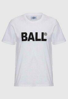 Футболка с принтом BALL, белый