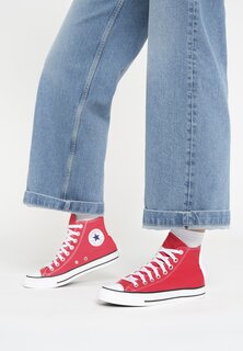 Высокие кроссовки Converse, красный