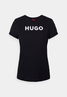 Футболка с принтом HUGO, черный