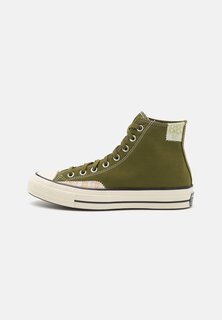 Высокие кроссовки Converse Chuck 70 Crafted Ollie Unisex, троллинг / зеленый