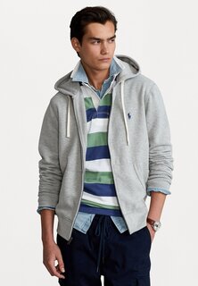 Толстовка на молнии Polo Ralph Lauren The Rl Fleece Full-Zip Hoodie, серый