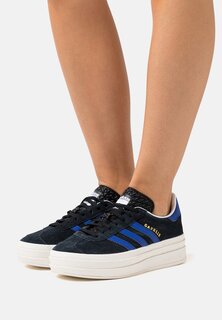 Кроссовки adidas Originals Gazelle Bold, основной черный / ярко-синий