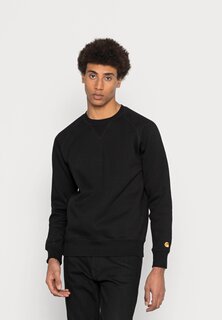 Толстовка Carhartt WIP Chase, черный/золотой