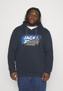 Толстовка с капюшоном Jack &amp; Jones Jcologan Hood, темно-синяя