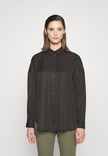 Блуза на пуговицах Selected, черный
