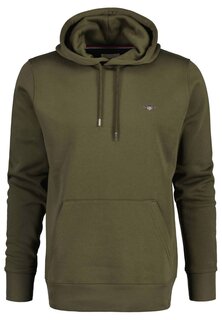 Худи GANT Shield Hoodie, зеленый