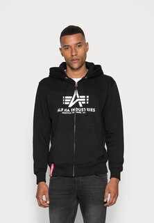 Свитшот на молнии Alpha Industries, черный