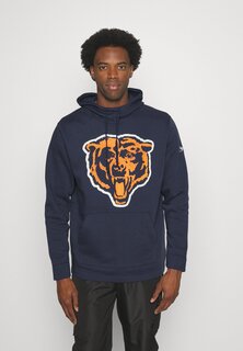 Толстовка на молнии Nike Nfl Chicago Bears Mens Pullover Hoodie, темно-синий