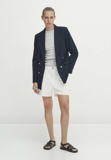 Короткое пальто Massimo Dutti, темно-синий