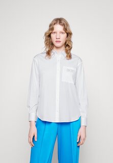 Блузка на пуговицах DKNY, белый