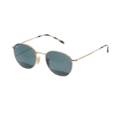 Солнцезащитные очки Rob unisex круглой формы, золотистый/синий Ray Ban