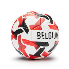 Мяч футбольный тренировочный Бельгия 2022 размер 5 KIPSTA, белый/красный/черный