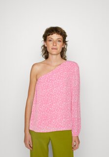 Блуза Moss Copenhagen, розовый/белый