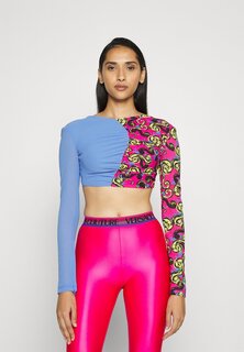 Топ с длинными рукавами Versace Jeans Couture, ярко-розовый