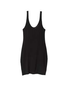 Ночная рубашка Victoria&apos;s Secret Luxe Modal Ribbed, чёрный