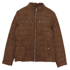 Куртка LCW Vision Standard Pattern Standing Collar Suede, коричневый