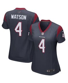 Женская игровая майка deshaun watson houston texans женская - темно-синяя Nike, синий