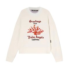Толстовка Palm Angels Coral Mix Knit Crewneck &apos;Off White/Red&apos;, белый