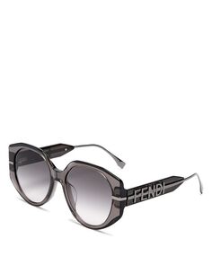 Овальные солнцезащитные очки Fendigraphy, 54 мм Fendi