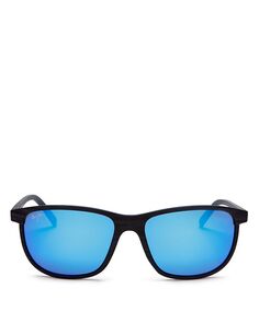 Поляризационные квадратные солнцезащитные очки LeLe Kawa, 58 мм Maui Jim
