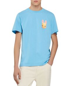 футболка с рисунком кролика Sandro