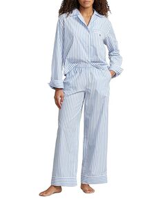 Полосатый пижамный комплект Bailey Polo Ralph Lauren
