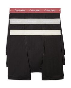 Хлопковые эластичные влагоотводящие трусы-боксеры, упаковка из 3 шт. Calvin Klein