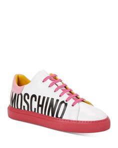 Женские кроссовки на шнуровке Moschino