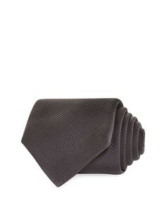 Шелковый галстук с кордовым переплетением David Donahue