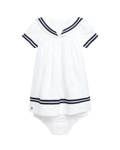 Льняное платье и шаровары в морском стиле для девочек - для малышей Ralph Lauren