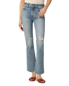 Укороченные расклешенные джинсы с высокой посадкой Callie на высокой подставке Joe&apos;s Jeans