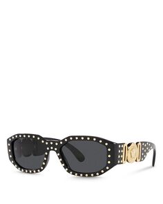 Квадратные солнцезащитные очки, 53 мм Versace