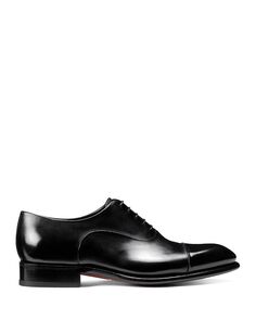 Мужские классические туфли-оксфорды Carter на шнуровке с закрытым носком Santoni