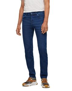 Ярко-синие джинсы стандартного кроя Maine BOSS