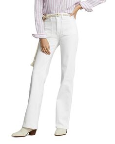 Белые джинсы Bootcut со средней посадкой из хлопковой смеси Ralph Lauren