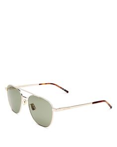 Солнцезащитные очки-авиаторы Brow Bar, 57 мм Saint Laurent